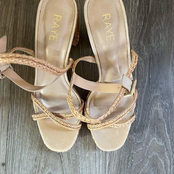 RAYE Tan Braided Platform Heels - Picture 5 of 8